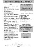 REVISTA SPAȚII CULTURALE, nr.51/2017