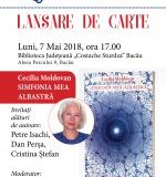 LANSARE DE CARTE- CECILIA MOLDOVAN/ 7 MAI 2018