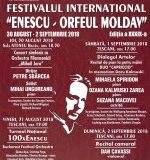 1 sept 2018- Festivalul “George Enescu” la Tescani