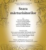 INVITAȚIE CLAUDIU TÂRZIU – 15 febr.2019