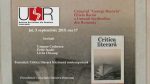 Cenaclul “George Bacovia”- 5 septembrie 2019, ore 17.