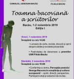 “Toamna bacoviană a scriitorilor” – 1-2 noiembrie 2019