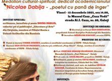 ÎNTÂLNIRE CU POEZIA LUI NICOLAE DABIJA – „BUCURII ÎNLĂCRIMATE”