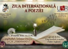 ZIUA INTERNAȚIONALĂ A POEZIEI – COLEGIUL NAȚIONAL FERDINAND I BACĂU